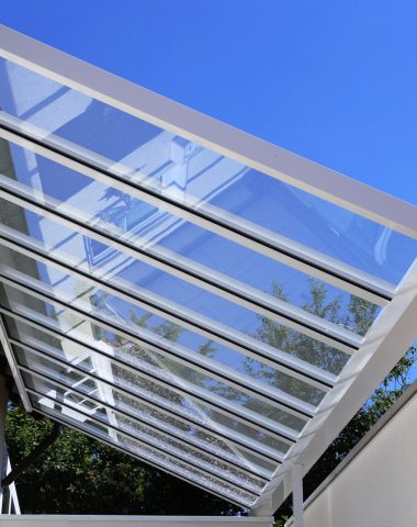 Terrassendach aus Glas